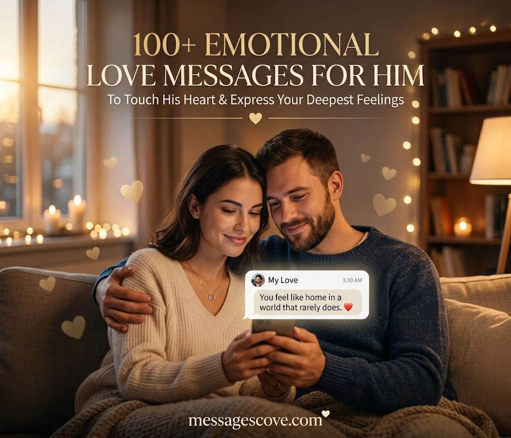 100+ Emotional Love Messages for Him to Touch His Heart and Express Your Deepest Feelings