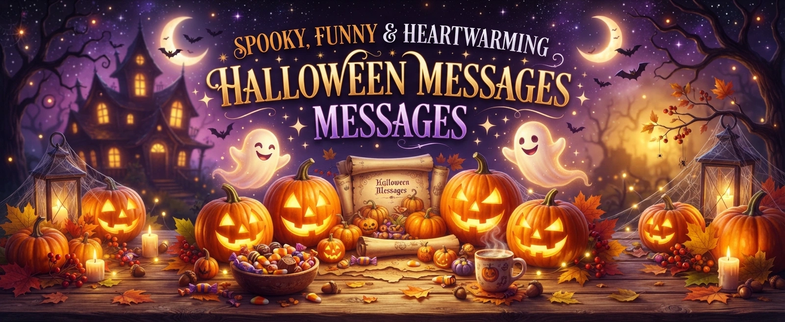 100+ Halloween Messages Spooky, Funny & Heartwarming Wishes for Everyone