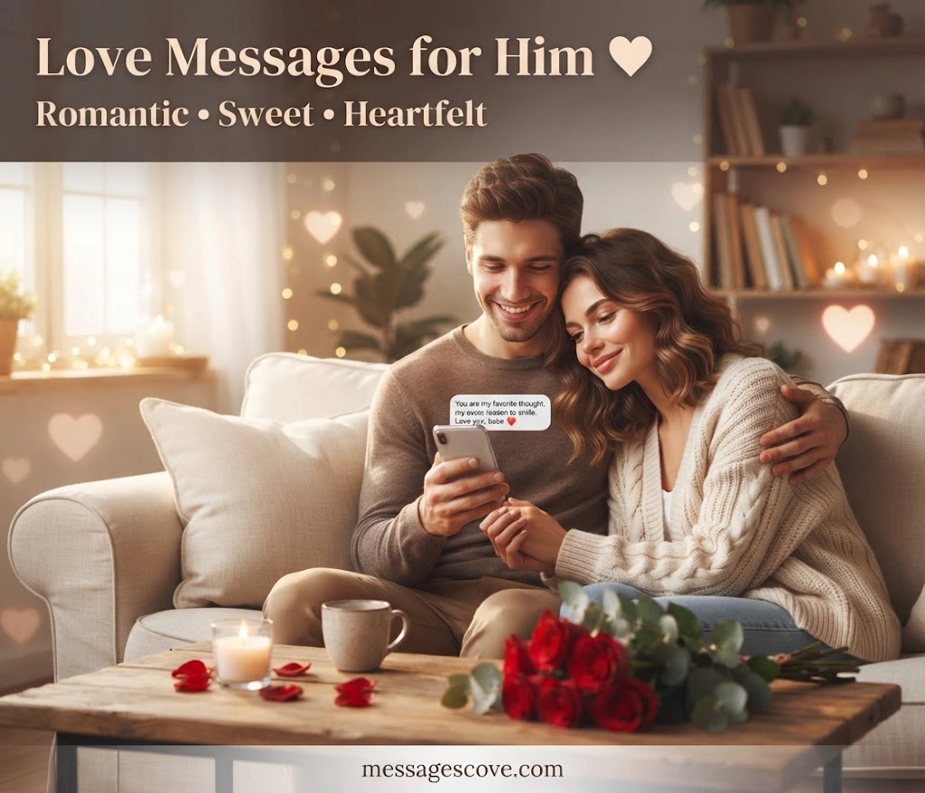 100+ Romantic, Sweet & Heartfelt Messages to Make Him Feel Loved