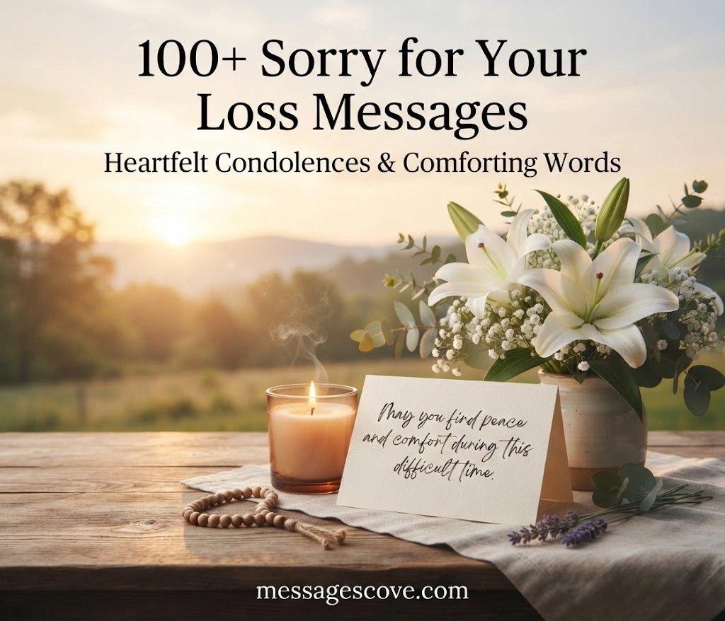 100+ Sorry for Your Loss Messages Heartfelt Condolences & Comforting Words