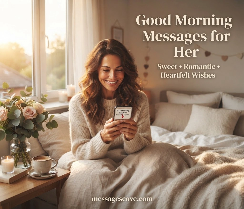 120+ Good Morning Messages for Her Sweet, Romantic & Heartfelt Wishes