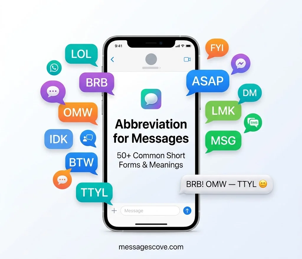 Abbreviation for Messages 50+ Common Short Forms, Meanings & Examples