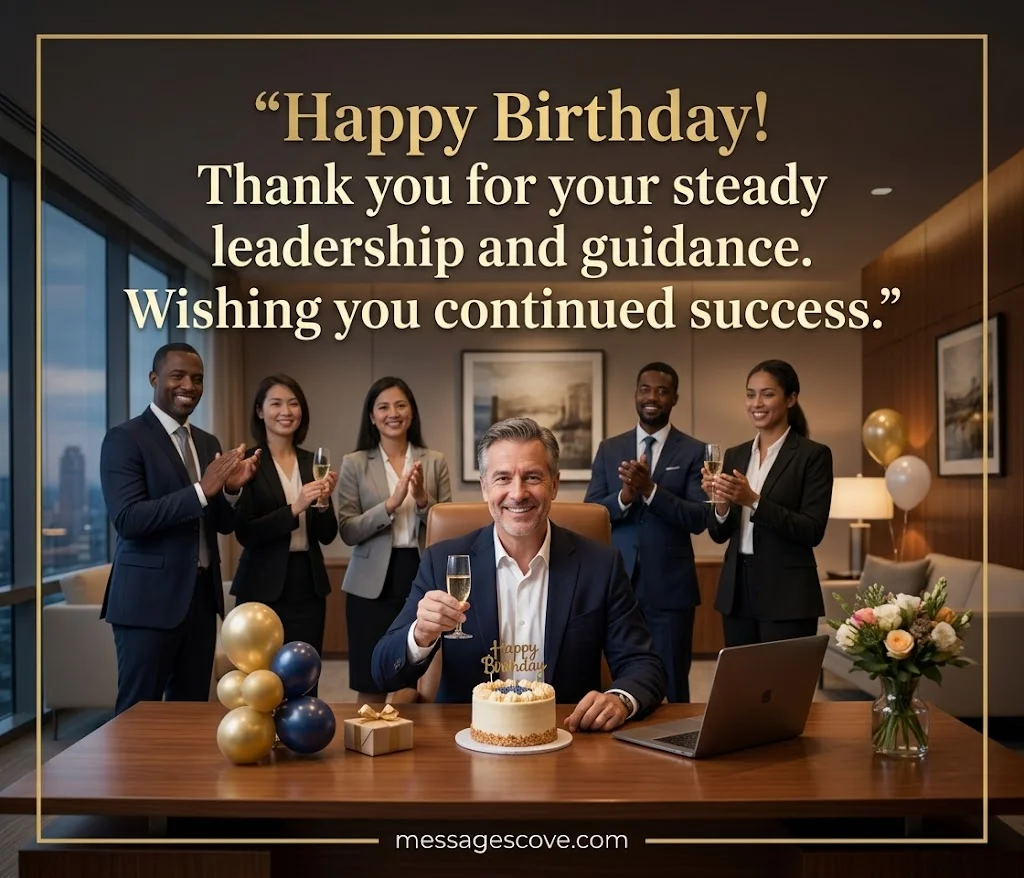 Best Birthday Wishes for Boss Formal, Warm, and Short Messages