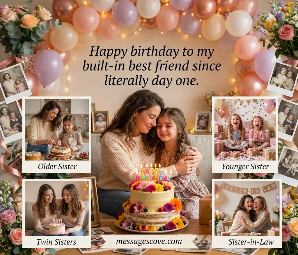 Birthday Messages for Every Sister — Younger, Older, Twin, and Sister-in-Law