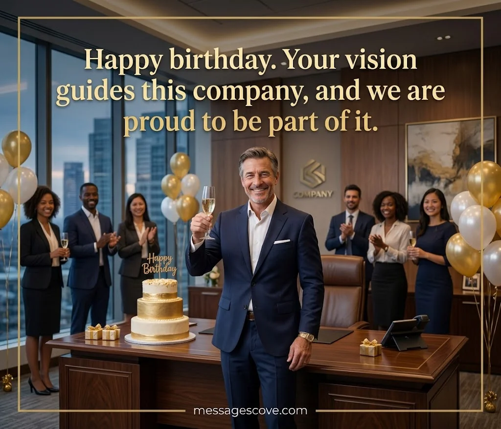 Birthday wishes for big boss, CEO, or director