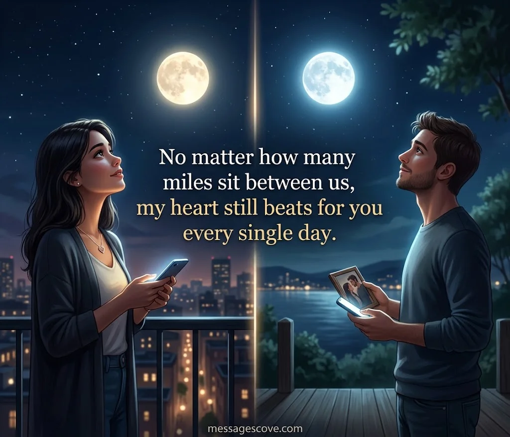 Deep & Heartfelt Miss You Messages for Him in a Long-Distance Relationship