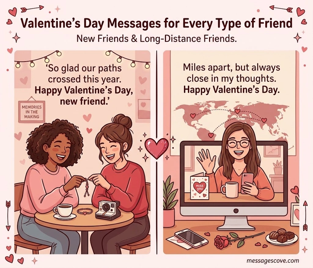Valentine's Day Messages for Every Type of Friend