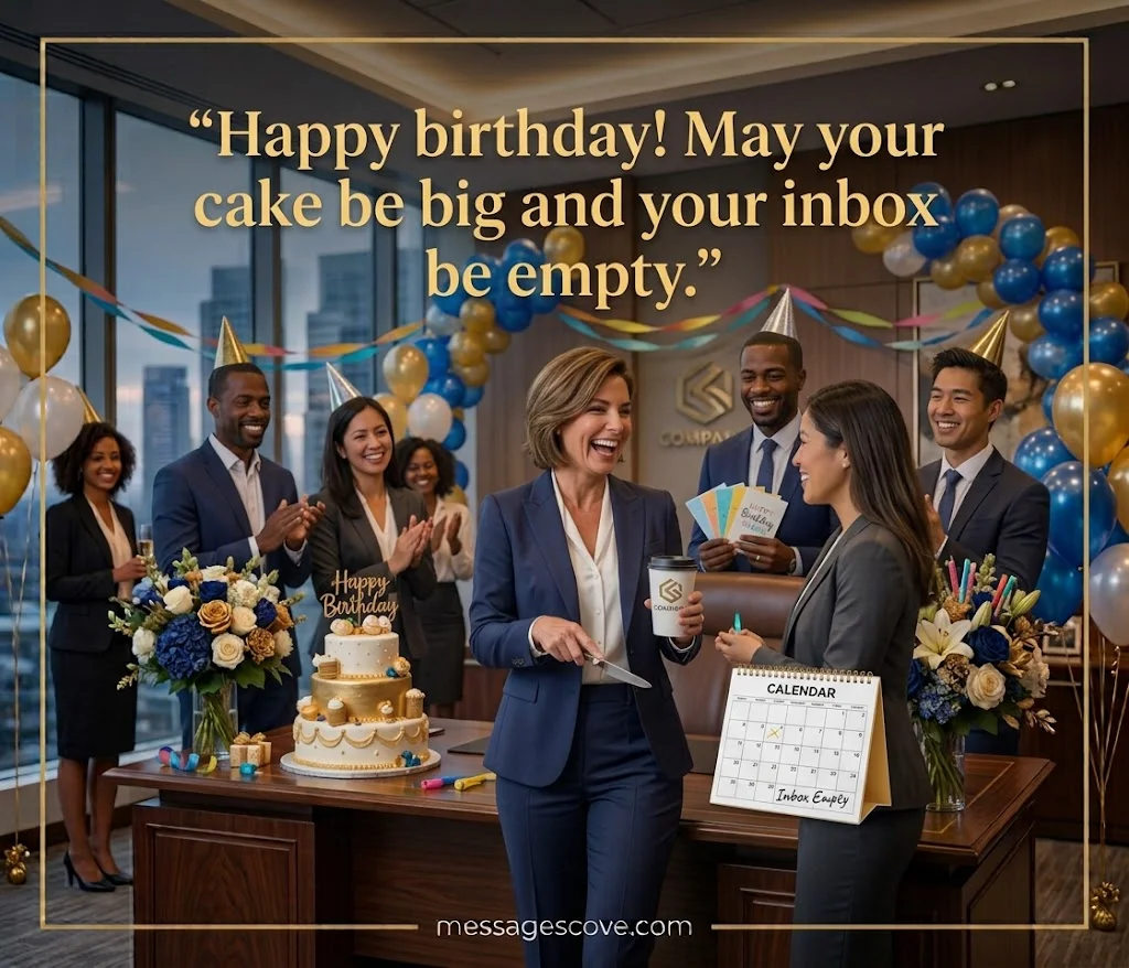 Funny, Belated, and Text or Email Birthday Messages for Boss