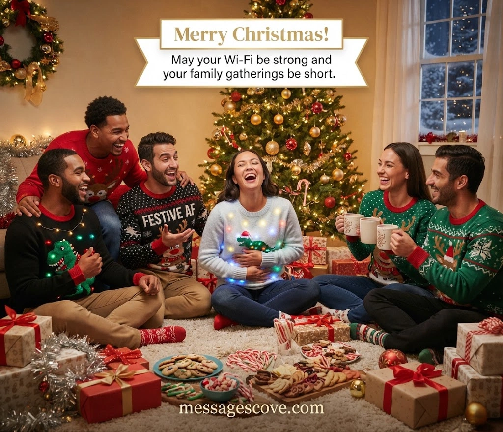 Funny Christmas Messages for Friends