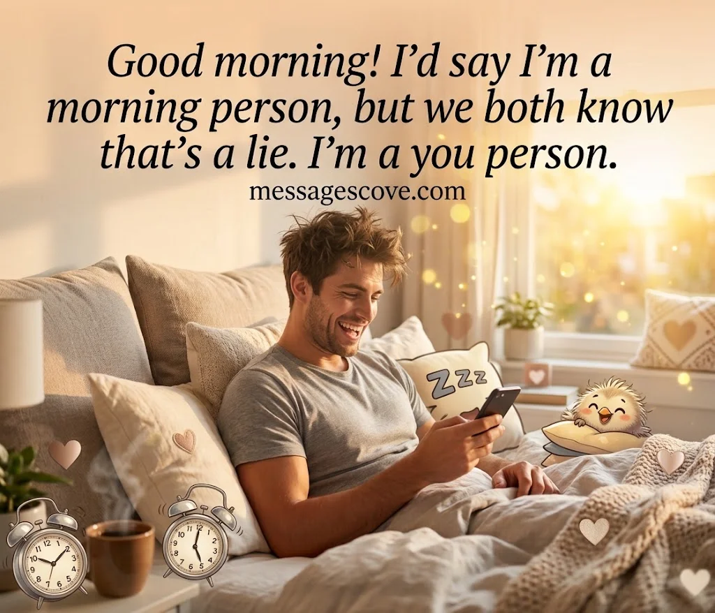 Funny Good Morning Texts for Him