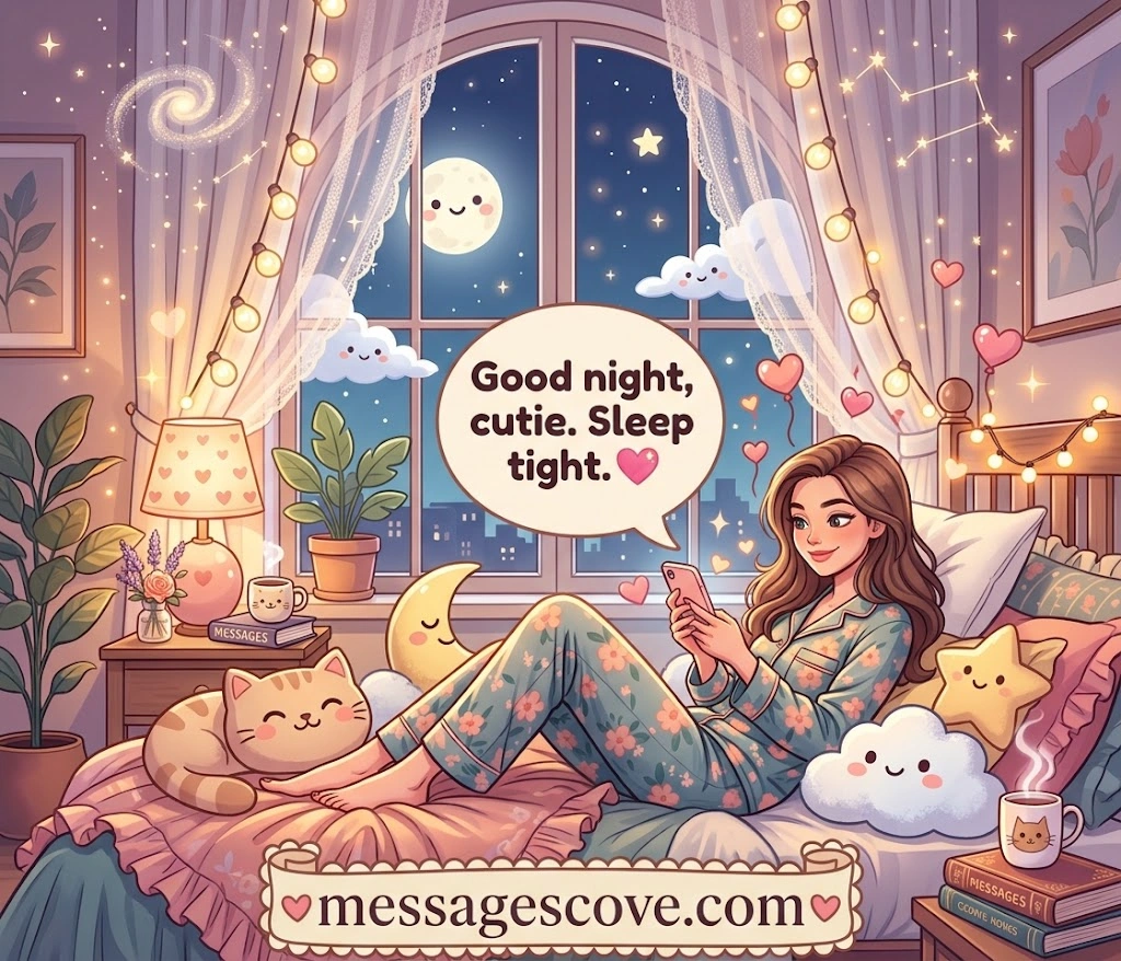 Goodnight Messages for Her After a Hard Day