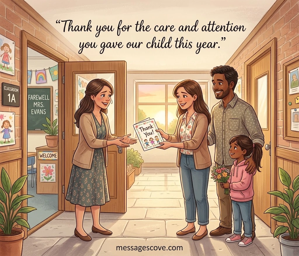 Heartfelt Thank-You Messages for Teachers Leaving
