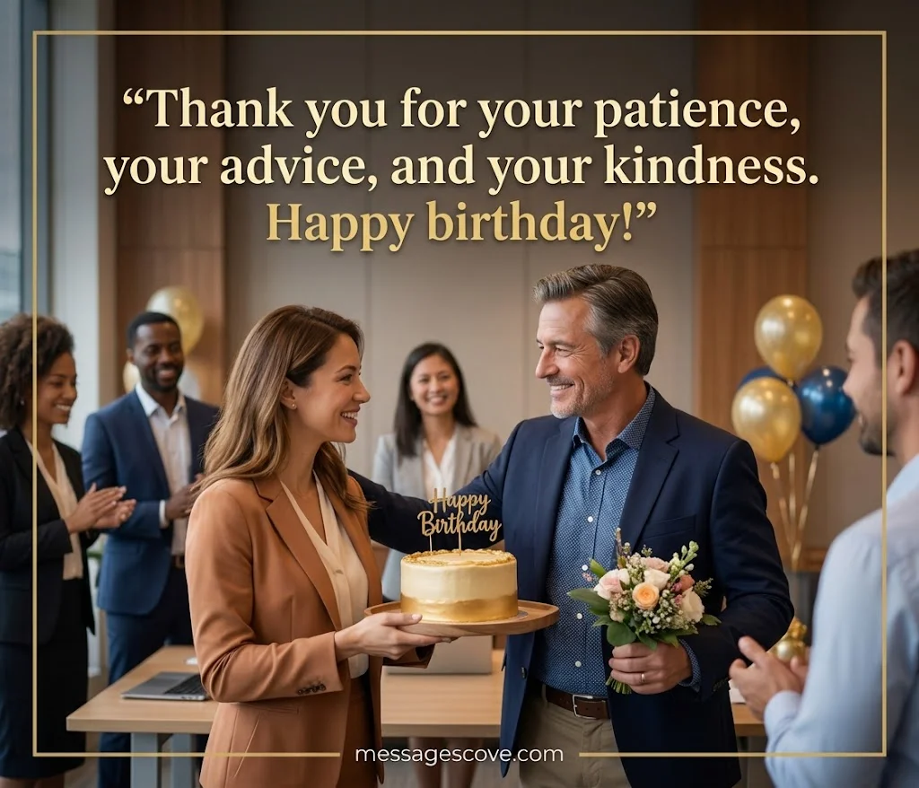 Heartfelt and appreciative birthday messages for boss
