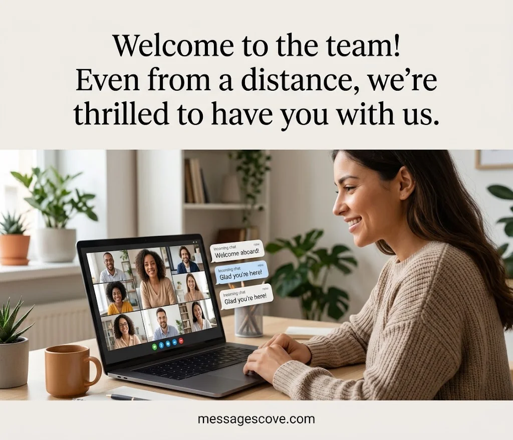 Inspirational and quote based welcome messages