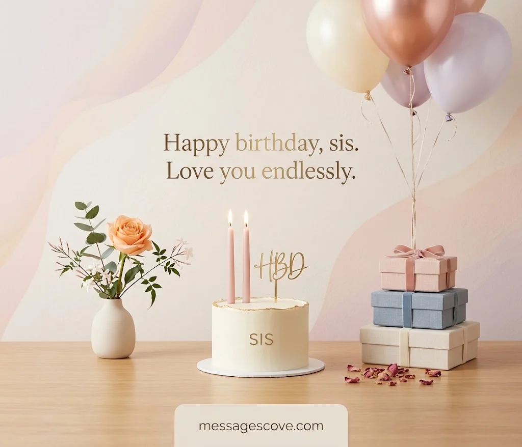 Short & Best One-Line Birthday Wishes for Sister