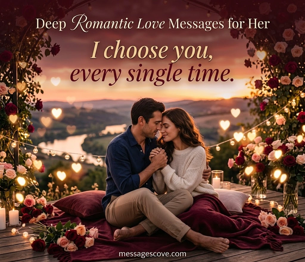 Short Romantic Love Messages for Her That Touch the Heart