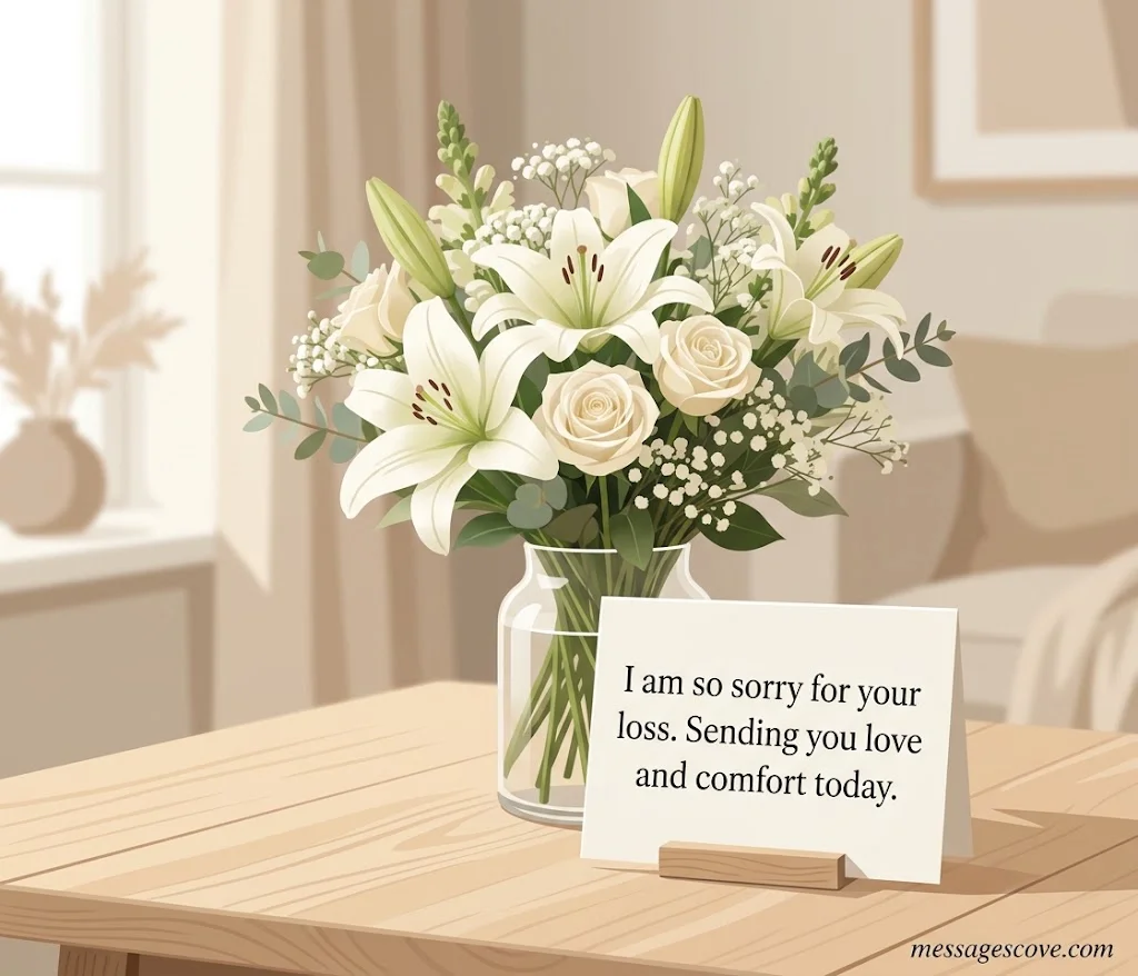 Short Sympathy Messages for Flowers