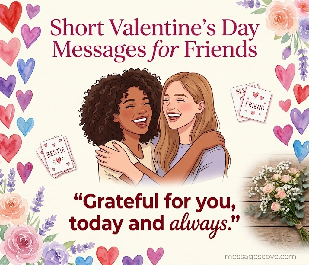 Short Valentine's Day Messages for Friends
