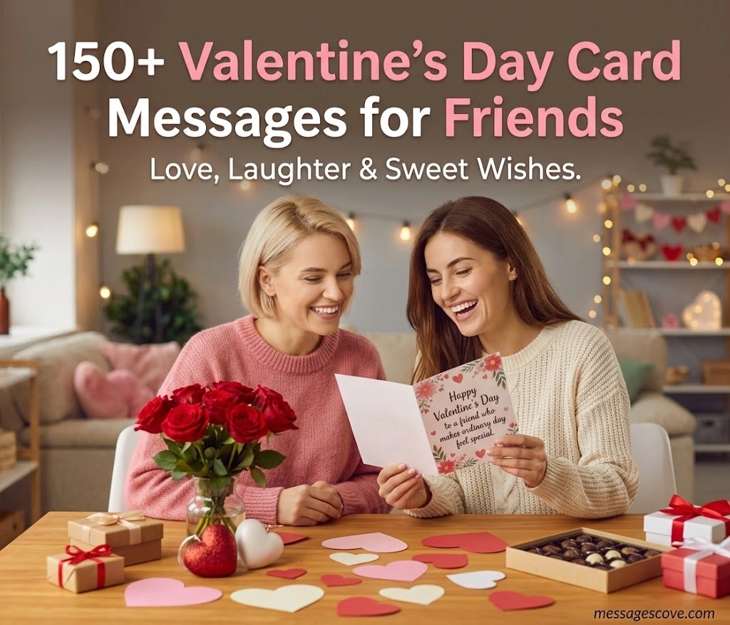 150+ Valentine's Day Card Messages for Friends to Share Love, Laughter & Sweet Wishes