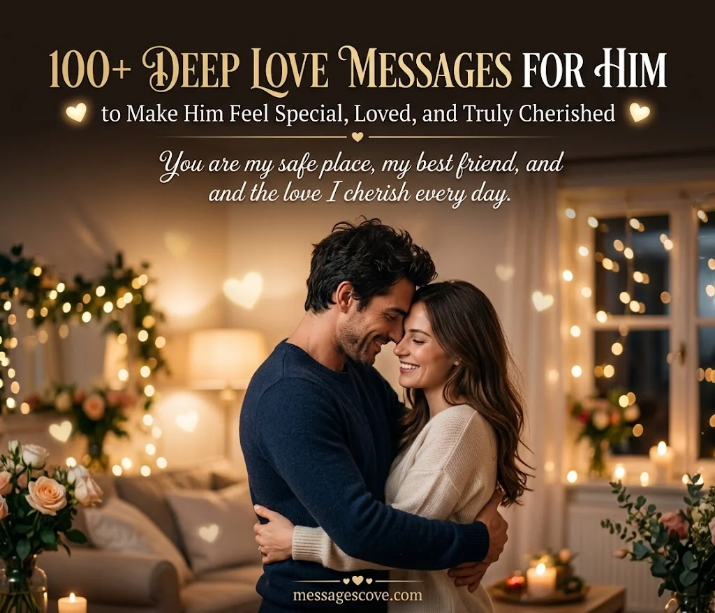 100+ Deep Love Messages for Him to Make Him Feel Special, Loved, and Truly Cherished