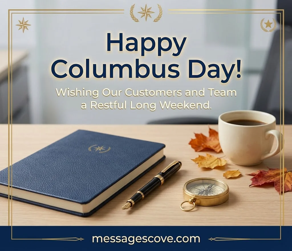 Columbus Day Wishes for Business and Social Media Posts
