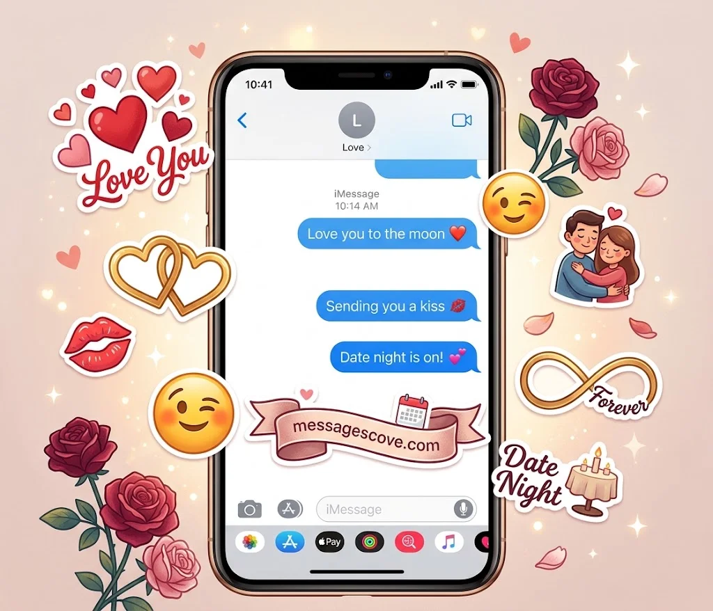 Cute iPhone Stickers for Texting (35 Stickers)