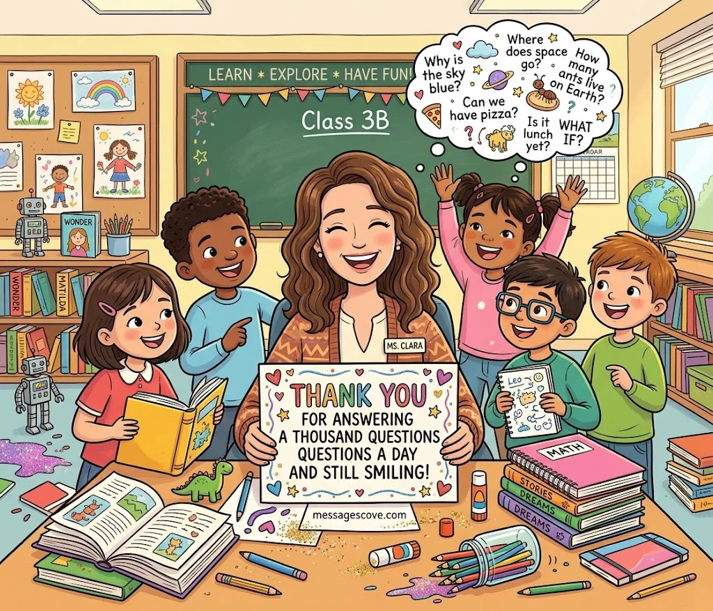 Group Thank You Cards From the Class or PTA