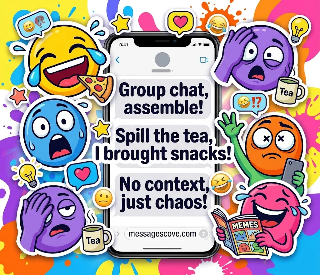 Hilarious Text Stickers for Group Chats