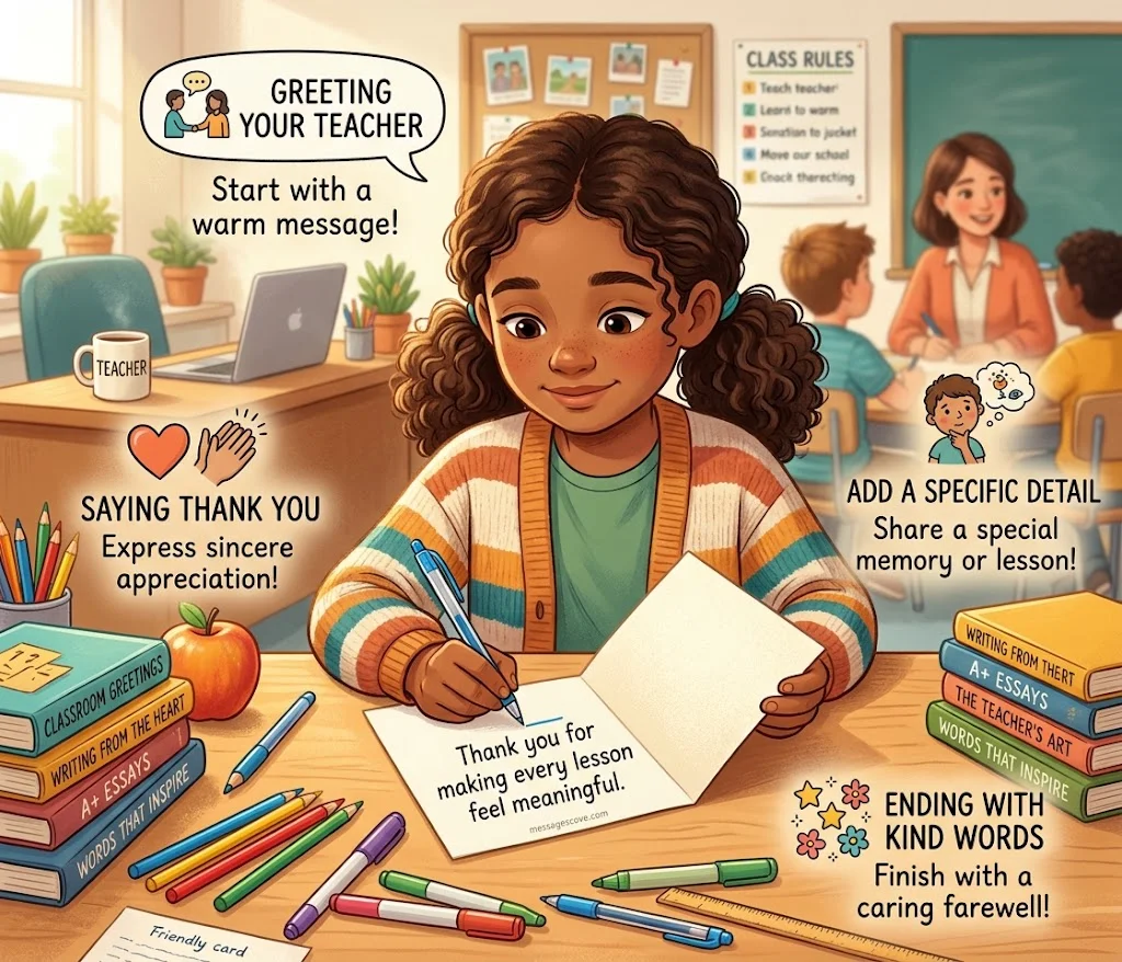 Short Appreciation Messages and Teacher Thank You Notes