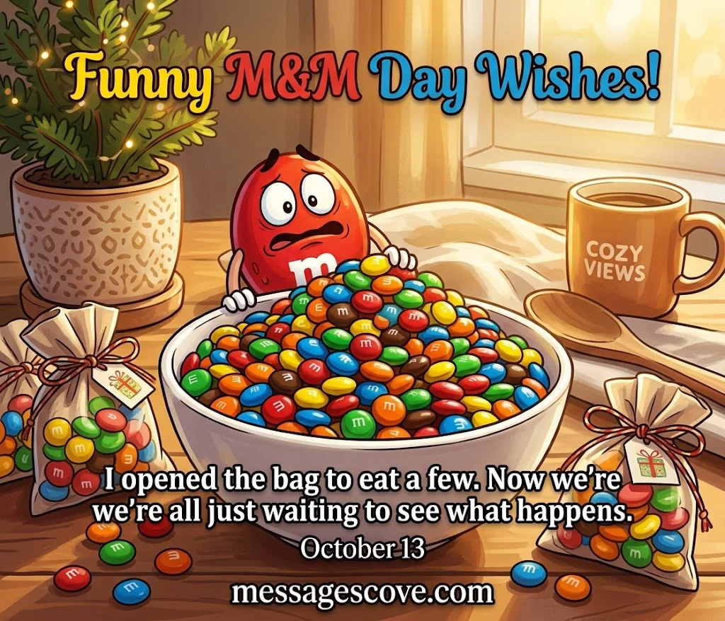 Sweet National M&M Day Messages
