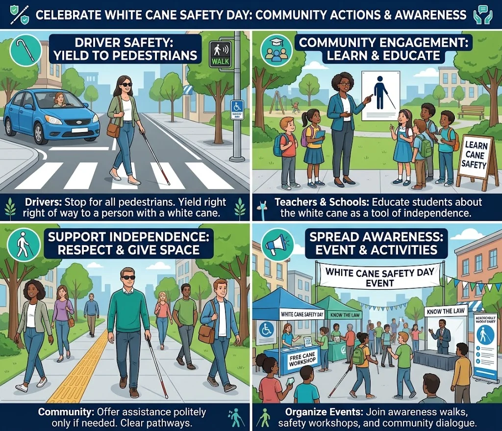 White Cane Safety Day Messages: 100+ Wishes, Quotes & Greetings to Promote Awareness
